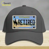 Retired Wyoming Novelty License Plate Hat Cotton / Charcoal