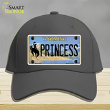 Princess Wyoming Novelty License Plate Hat Cotton / Charcoal