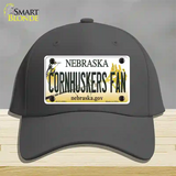 Cornhuskers Fan Nebraska Novelty License Plate Hat Cotton / Charcoal