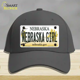 Nebraska Girl Novelty License Plate Hat Cotton / Charcoal