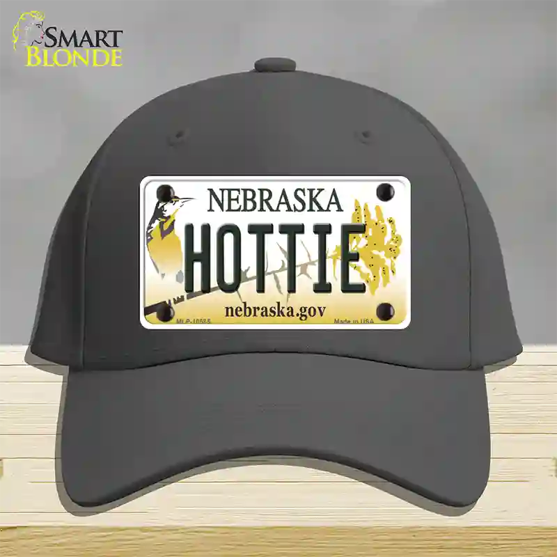 Hottie Nebraska Novelty License Plate Hat Cotton / Charcoal