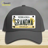 Grandma Nebraska Novelty License Plate Hat Cotton / Charcoal