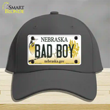 Bad Boy Nebraska Novelty License Plate Hat Cotton / Charcoal