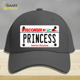 Princess Wisconsin Novelty License Plate Hat Cotton / Charcoal