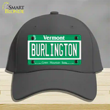 Burlington Vermont Novelty License Plate Hat Cotton / Charcoal