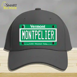 Montpelier Vermont Novelty License Plate Hat Cotton / Charcoal