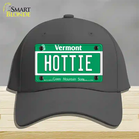 Hottie Vermont Novelty License Plate Hat Cotton / Charcoal