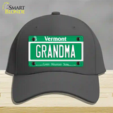 Grandma Vermont Novelty License Plate Hat Cotton / Charcoal