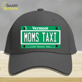 Moms Taxi Vermont Novelty License Plate Hat Cotton / Charcoal