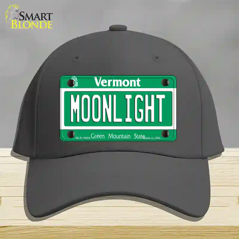 Moonlight Vermont Novelty License Plate Hat Cotton / Charcoal