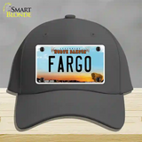 Fargo North Dakota Novelty License Plate Hat Cotton / Charcoal