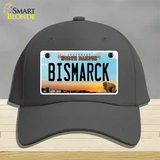 Bismarck North Dakota Novelty License Plate Hat Cotton / Charcoal