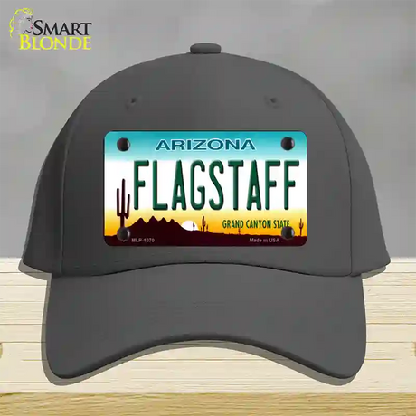 Flagstaff Arizona Novelty License Plate Hat Cotton / Charcoal