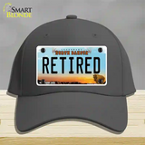 Retired North Dakota Novelty License Plate Hat Cotton / Charcoal