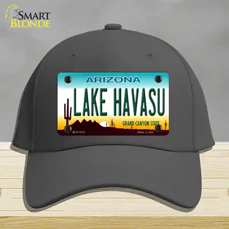 Lake Havasu Arizona Novelty License Plate Hat Cotton / Charcoal