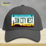 Sun City West Arizona Novelty License Plate Hat Cotton / Charcoal