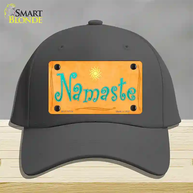 Namaste Novelty License Plate Hat Cotton / Charcoal