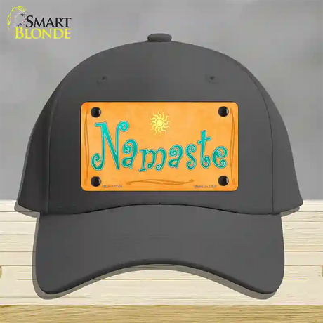 Namaste Novelty License Plate Hat Cotton / Charcoal