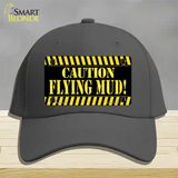 Caution Flying Mud Novelty License Plate Hat Cotton / Charcoal