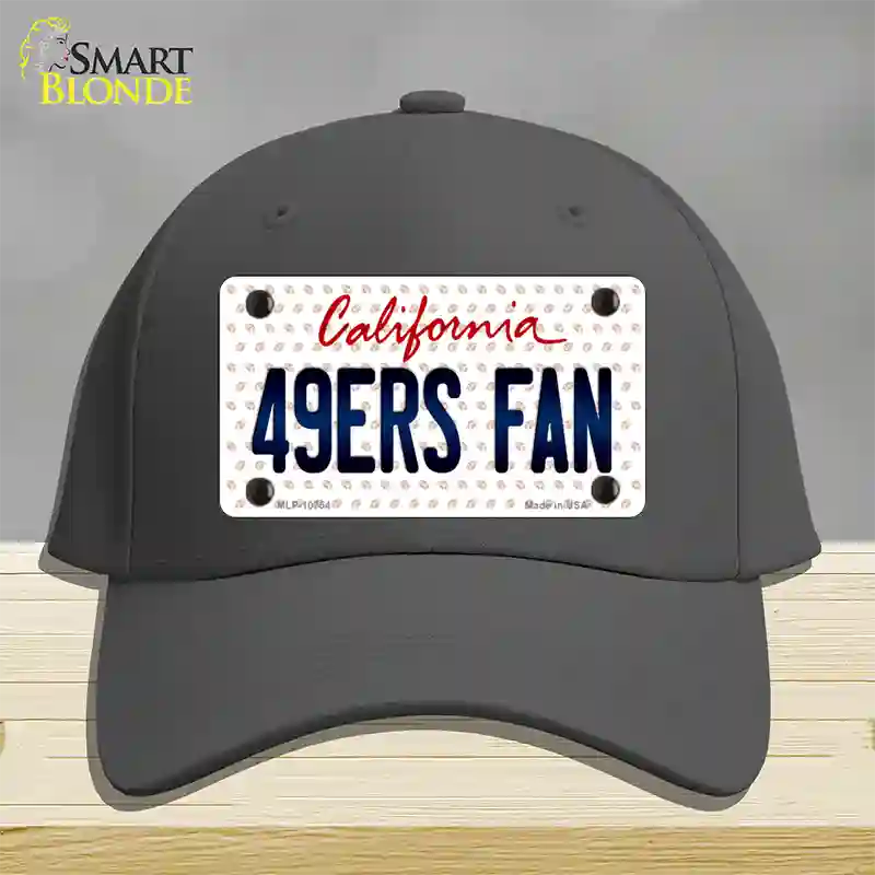 49ERS Fan California Novelty License Plate Hat Cotton / Charcoal