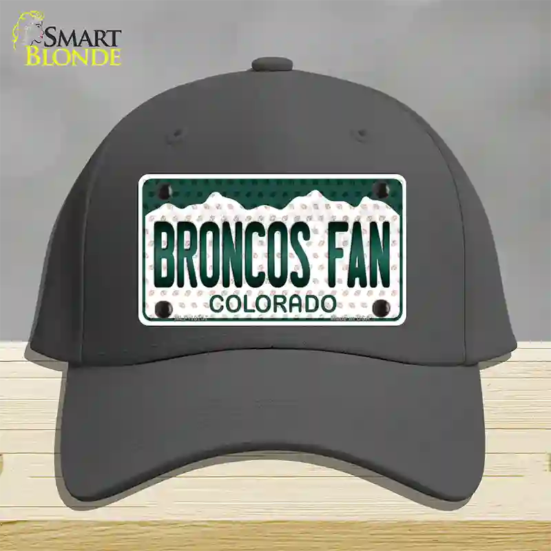 Broncos Fan Colorado Novelty License Plate Hat Cotton / Charcoal