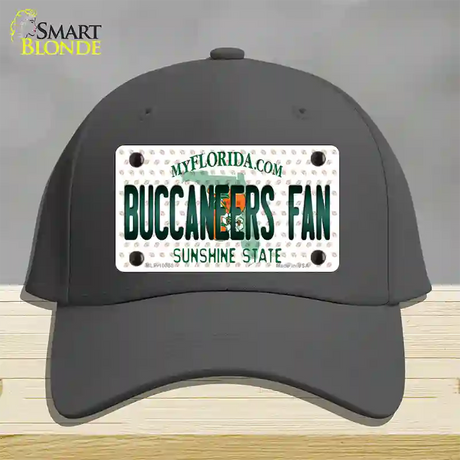 Buccaneers Fan Florida Novelty License Plate Hat Cotton / Charcoal