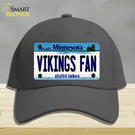 Vikings Fan Minnesota Novelty License Plate Hat Cotton / Charcoal