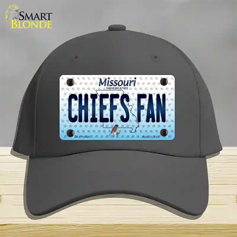 Chiefs Fan Missouri Novelty License Plate Hat Cotton / Charcoal