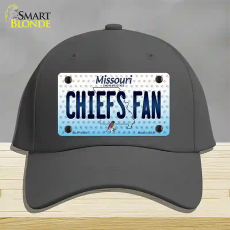 Chiefs Fan Missouri Novelty License Plate Hat Cotton / Charcoal