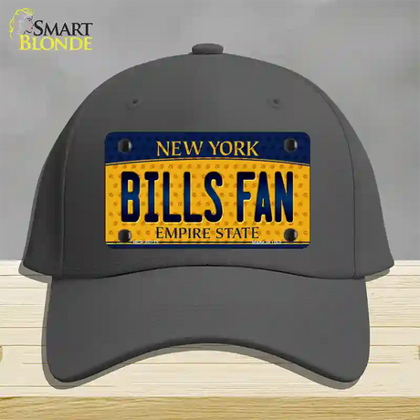 Bills Fan New York Novelty License Plate Hat Cotton / Charcoal