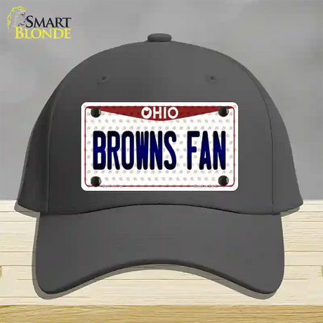 Browns Fan Ohio Novelty License Plate Hat Cotton / Charcoal