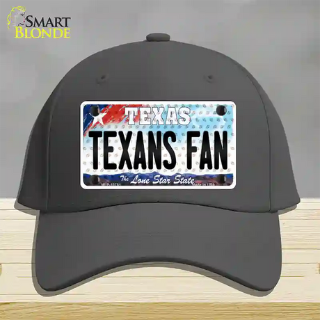 Texans Fan Texas Novelty License Plate Hat Cotton / Charcoal