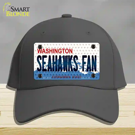 Seahawks Fan Washington Novelty License Plate Hat Cotton / Charcoal