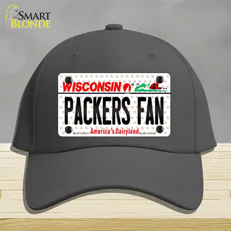 Packers Fan Wisconsin Novelty License Plate Hat Cotton / Charcoal