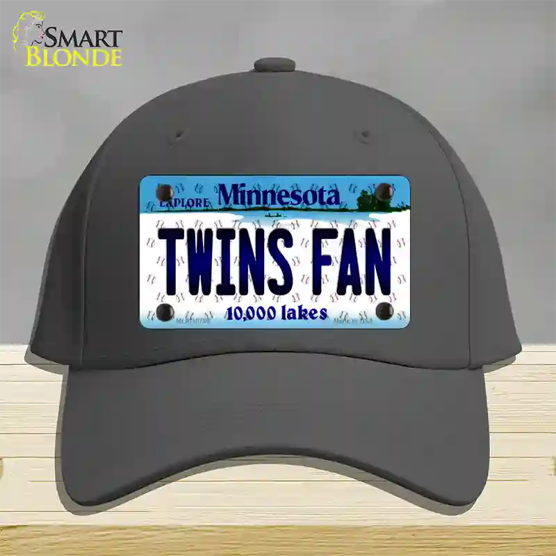 Twins Fan Minnesota Novelty License Plate Hat Cotton / Charcoal