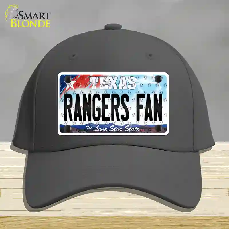 Rangers Fan Texas Novelty License Plate Hat Cotton / Charcoal