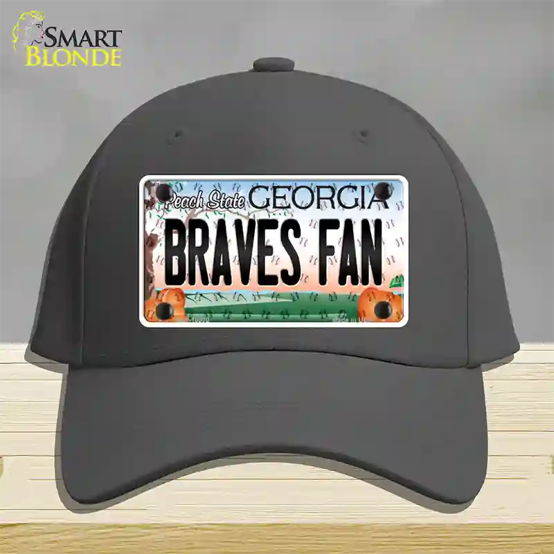 Braves Fan Georgia Novelty License Plate Hat Cotton / Charcoal