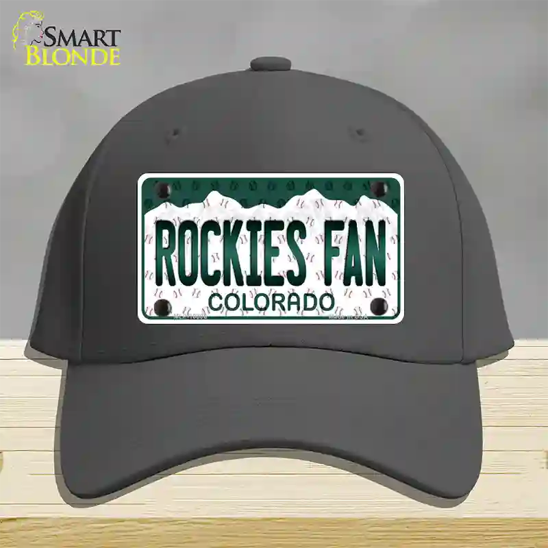 Rockies Fan Colorado Novelty License Plate Hat Cotton / Charcoal