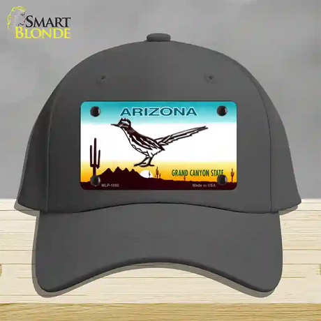 Roadrunner Arizona Novelty License Plate Hat Cotton / Charcoal