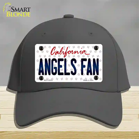 Angels Fan California Novelty License Plate Hat Cotton / Charcoal