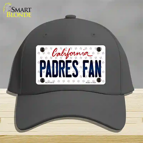 Padres Fan California Novelty License Plate Hat Cotton / Charcoal