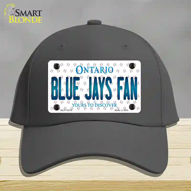 Blue Jays Fan Ontario Novelty License Plate Hat Cotton / Charcoal