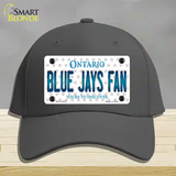 Blue Jays Fan Ontario Novelty License Plate Hat Cotton / Charcoal