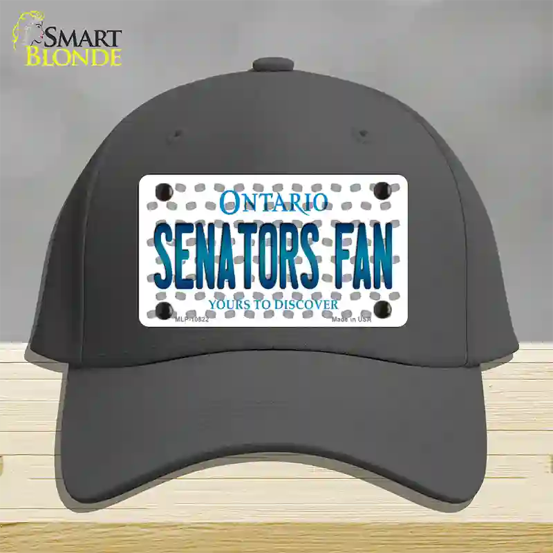 Senators Fan Ontario Novelty License Plate Hat Cotton / Charcoal