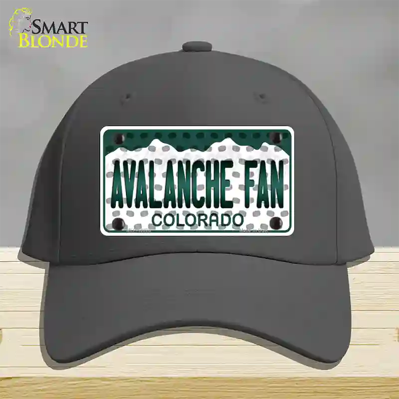 Avalanche Fan Colorado Novelty License Plate Hat Cotton / Charcoal