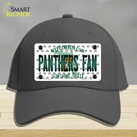 Panthers Fan Florida Novelty License Plate Hat Cotton / Charcoal