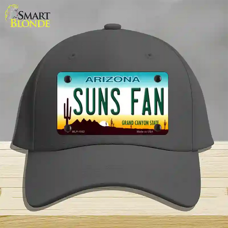 Suns Fan Arizona Novelty License Plate Hat Cotton / Charcoal