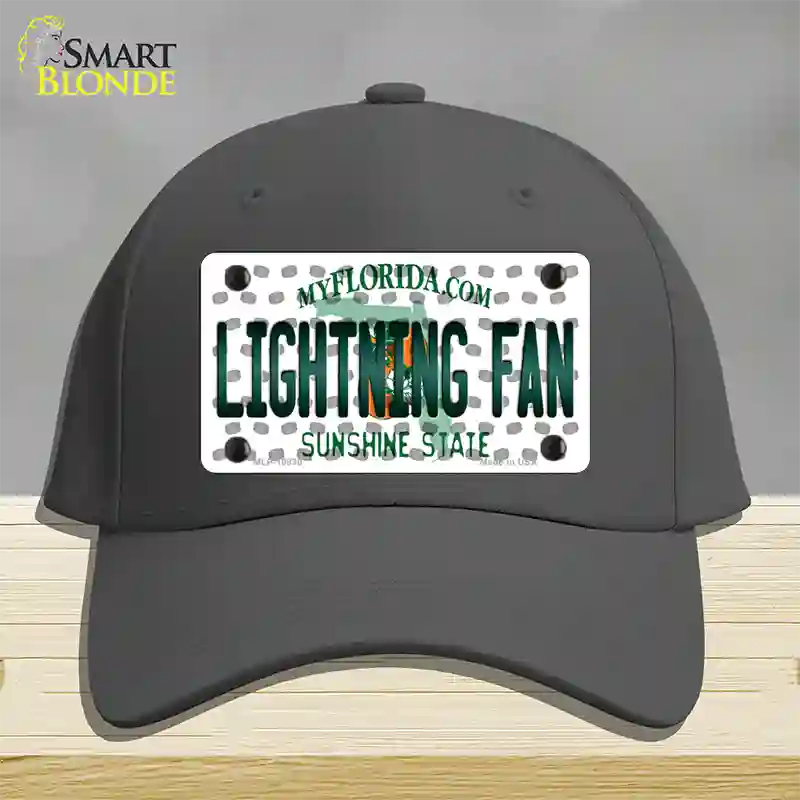 Lightning Fan Florida Novelty License Plate Hat Cotton / Charcoal