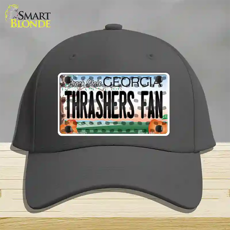 Thrashers Fan Georgia Novelty License Plate Hat Cotton / Charcoal