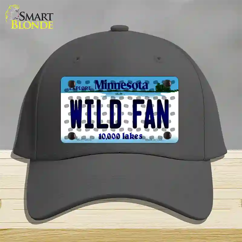 Wild Fan Minnesota Novelty License Plate Hat Cotton / Charcoal